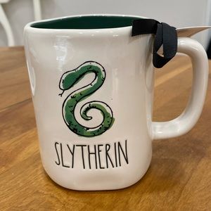 NWT.  Rae Dunn, 24 oz., Harry Potter series, “Slytherin”, ceramic mug.